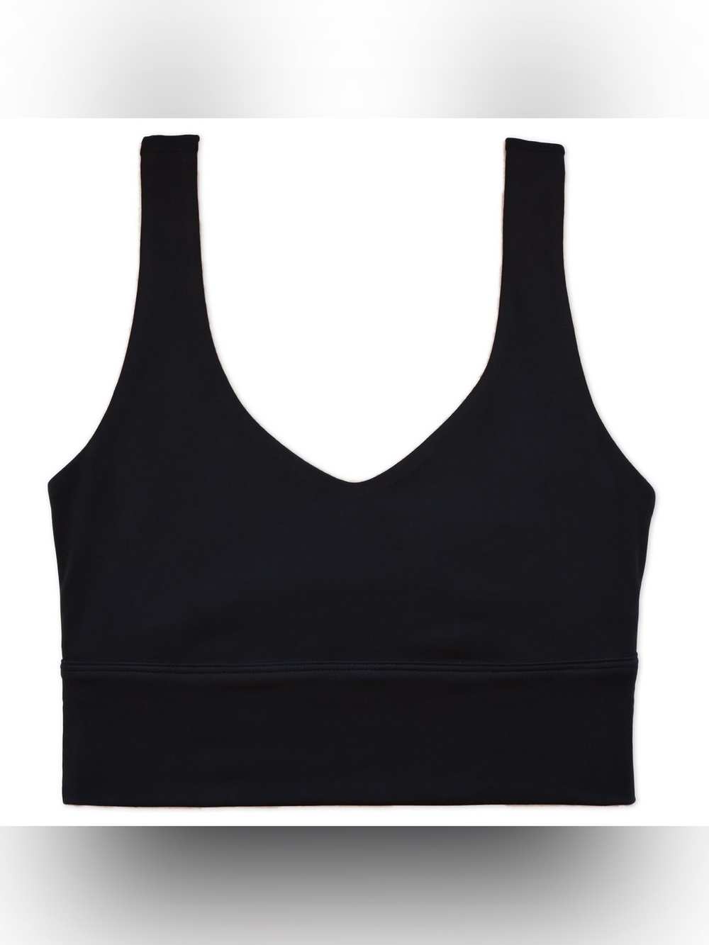 Level court-side Seamless V-Neck Black sports bra women’s size small unpadded